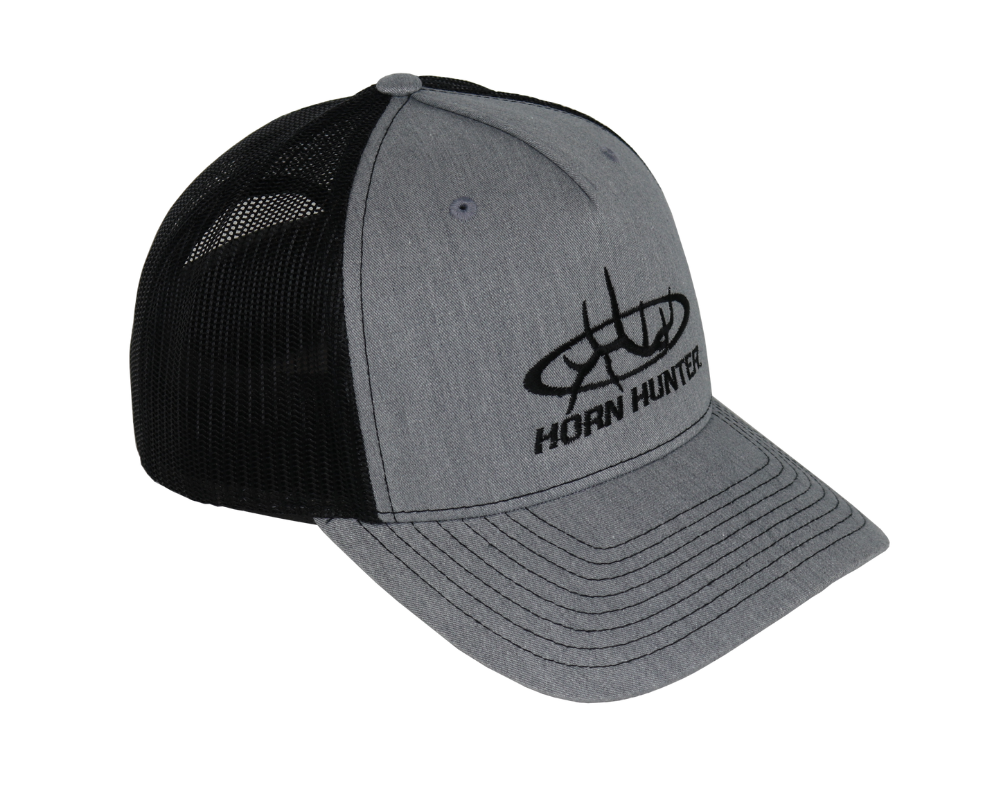Richardson 112 Heather Grey-Black Mesh Snap Back